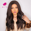 Dark brown middle part long curly fashion natural wig | Smart Wigs VIC