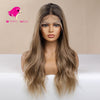 Natural Dark Blonde Long Curly Lace Front Wig - Smart Wigs Brisbane