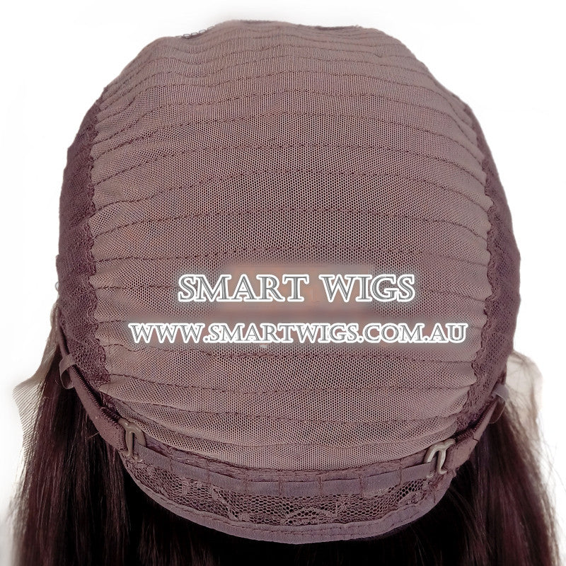 Long Curly Glueless Silver Grey Lace Front Wig Smart Wigs Melbourne