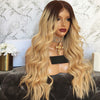 Golden Blonde with Dark Root Body Wavy Lace Front Wig at Smart Wigs Melbourne VIC