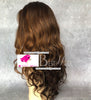 Natural Brown Long Wavy Virgin Human Hair Lace Wig by Smart Wigs Adelaide AU