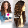 Omber Color Long Wavy Human Hair Wig by Smart Wigs Melbourne VIC