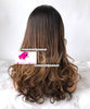 Ombre with highlights Long Wavy Virgin Human Hair Lace Wig by Smart Wigs Brisbane QLD