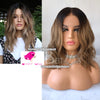 Omber Color Medium Wavy Brazilian Virgin Human Hair Lace Front Wig by Smart Wigs Brisbane