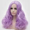 Natural looking purple long curly wig without fringe Smart Wigs Melbourne VIC