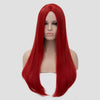 Natural red long straight wig without fringe by Smart Wigs Brisbane