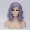 Light purple middle part medium curly wig - Smart Wigs Brisbane QLD