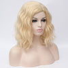 Natural blonde short wavy wig without fringe by Smart Wigs Sydney NSW