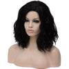 Natural black medium length curly wig without fringe by Smart Wigs Brisbane QLD