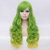 Natural faded green long curly wig by Smart Wigs Sydney NSW