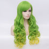 Natural faded green long curly wig by Smart Wigs Sydney NSW