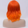 Natural bright orange curly side fringe wig by Smart Wigs Adelaide SA