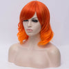 Natural bright orange curly side fringe wig by Smart Wigs Adelaide SA