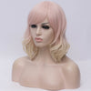 Natural pinky blonde curly side fringe wig by Smart Wigs Adelaide SA