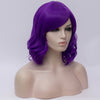 Dark purple medium curly side fringe wig by Smart Wigs Adelaide SA