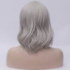 Silver grey medium curly side fringe wig by Smart Wigs Melbourne VIC