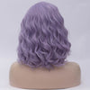 Natural purple medium curly middle part wig by Smart Wigs Gold Coast