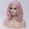 Natural light pink medium curly middle part wig by Smart Wigs Melbourne VIC