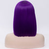 Natural dark purple full fringe medium bob wig by Smart Wigs Perth WA