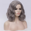 Natural grey medium curly middle part wig by Smart Wigs Gold Coast QLD