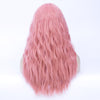 Light pink long curly fashion wig without fringe - Smart Wigs Adelaide