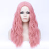 Light pink long curly fashion wig without fringe - Smart Wigs Adelaide