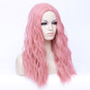 Light pink long curly fashion wig without fringe - Smart Wigs Adelaide SA
