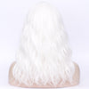 Pure white full fringe long curly fashion wig - Smart Wigs Brisbane