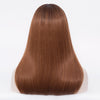 Dark reddish brown long straight wig by Smart Wigs Melbourne VIC