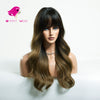 Dark roots light brown long curly natural wig | Smart Wigs Adelaide SA
