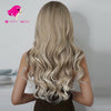 Dark roots ash blonde long curly natural wig | Smart Wigs Gold Coast 