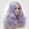 Natural looking mixture purple long curly wig without fringe at Smart Wigs Perth WA