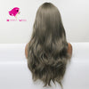 Natural dark grey long curly fashion wig | Smart Wigs Melbourne VIC