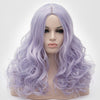 Natural looking mixture purple long curly wig without fringe at Smart Wigs Perth WA
