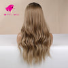 Natural Dark Blonde Long Curly Lace Front Wig - Smart Wigs Brisbane
