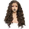 Natural Brown Long Spiral Curl Lace Front Wig - Smart Wigs Adelaide