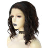 Dark Brown with Highlights Short Curly Lace Wig by Smart Wigs Sydney