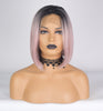 2020 New Dark Roots Ice Pink Short Bob Lace Front Wig By Smart Wigs Sydney NSW