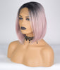 2020 New Dark Roots Ice Pink Short Bob Lace Front Wig By Smart Wigs Sydney NSW
