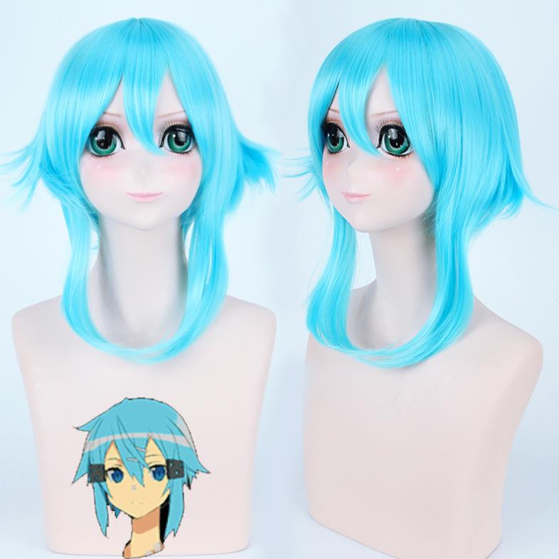 Light blue short cosplay wig only at Smart Wigs Melbourne VIC