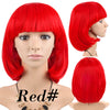 Hot Red Costume Short Bob Wig by Smart Wigs Brisbane Australia