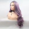 Natural Purple Dark Roots Long Wavy Lace Wig by Smart Wigs Sydney NSW