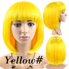 Yellow Costume Short Bob Wig by Smart Wigs Brisbane Australia