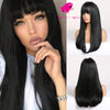 Natural looking black long straight medical wig | Smart Wigs Brisbane