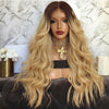Golden Blonde with Dark Root Body Wavy Lace Front Wig at Smart Wigs Melbourne
